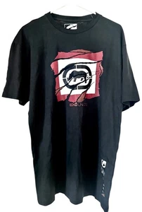 ECKÒ UNLTD Defined By Design Classic Black Ripper Rhino Tee Shirt Size LARGE NWT - Picture 1 of 10