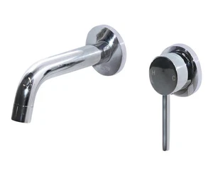 Grifo de baño Novatto PATZ monomando en pared en cromo - Imagen 1 de 8