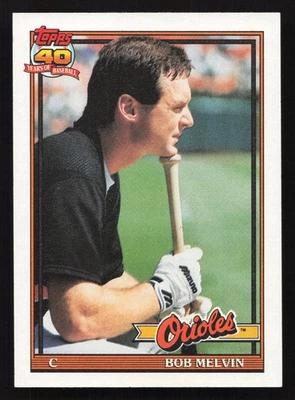 1991 Topps #249 Bob Melvin Baltimore Orioles QTY - Image 1 of 2