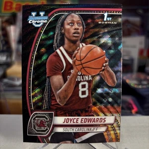 Joyce Edwards 2024-25 Bowman 1st University Black Wave Refractor RC ⭐️CREASE - Picture 1 of 4