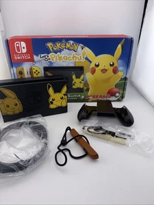 Nintendo Switch Pikachu & Eevee Pokémon Lets Go! Limited Edition-Read- Box Only- - Picture 1 of 4
