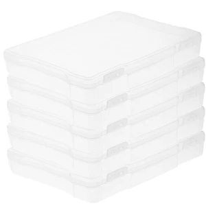 5 Pcs Photo Storage Box with Handle Organizer Travel Boxes Small - Picture 1 of 12