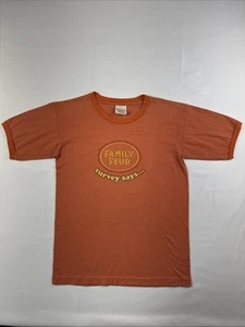 Vintage Y2K Family Feud Shirt Mens Small Orange Ripple Junction Made in USA - Picture 1 of 9