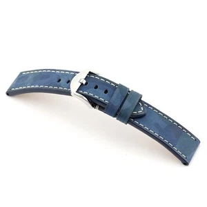 Cinturino per orologio in vera pelle | Hawker | mimetico | blu navy - Foto 1 di 2