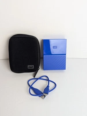 WD My Passport 4TB Portable External Hard Drive – Blue WDBYFT0040BBL-0A - image 1 of 4