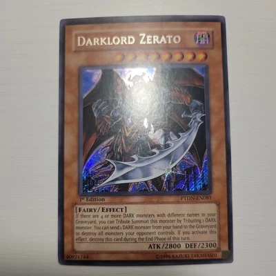 Yugioh Darklord Zerato 1st Edition Secret Rare PTDN-EN081 VLP - Image 1 of 4