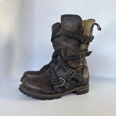 Freebird by Steven HALLIE Women's Size US 10 Mid-Calf Moto Leather Boots - Image 1 of 4