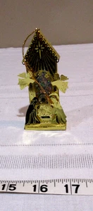 Messing Krippe Licht Einsatz Ornament hängend Weihnachten 4" Halogen - Bild 1 von 2