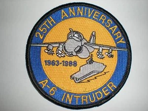 US NAVY A-6 INTRUDER 25TH ANNIVERSARY PATCH -COLOR - Picture 1 of 1