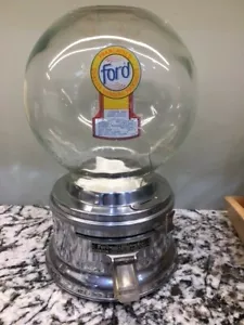 Glaskugel Ford Gumball Maschine mit verfügbaren Optionen Ford Gum und Maschine Co - Bild 1 von 3