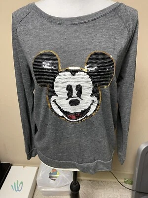 Camiseta Junior Disney Mickey Mouse Lentejuelas Larga SLV Talla L 11/13 Foto 1 de 4