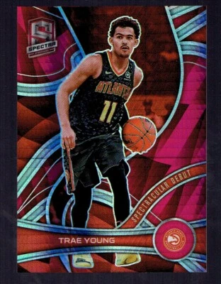 2021-22 Panini Spectra Trae Young Tmall Asia Prizm Spectacular Debut - Image 1 of 2
