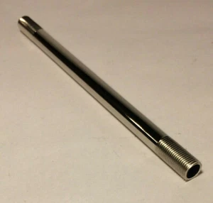 New Nickel Plated Steel Threaded Lamp Pipe 1/8 IP, 3/8" (Choose Size 4"-18") - Picture 1 of 3