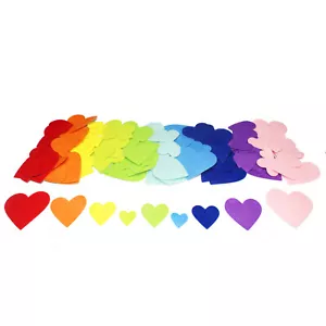 Felt Adhesive Heart Pattern 150 Pieces - Picture 1 of 2
