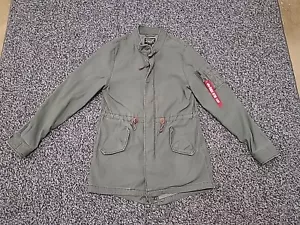 Alpha Industries Military Jacket Men's Medium Fishtail Parka Olive Green - Picture 1 of 9