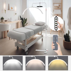 White Adjustable LED Lamp Half Moon Light Eyelash Extensions Tattoo Beauty Salon - Picture 1 of 24