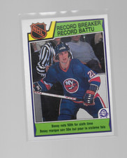 1983-84 O-PEE-CHEE - BASE, RECORD BREAKER (MIKE BOSSY) #210.
