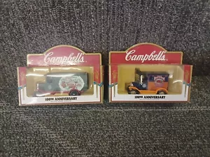 Two (2) Campbells Soup 1:64th Scale Diecast Cars By Lledo - Picture 1 of 1