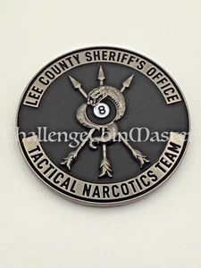 F58 Lee County Sheriff’s Tactical Narcotics Team Florida Police Challenge Coin - Picture 1 of 2