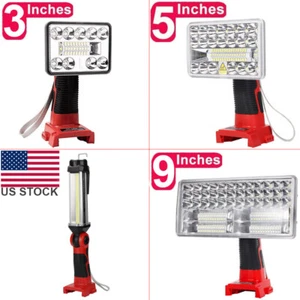 Cordless LED Work Light for Milwaukee Li-ion Battery 18v Jobsite Light Spotlight - Picture 1 of 20