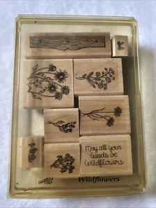 Stampin Up Möge all dein Unkraut Wildblumen sein Holzblock Gummistempel 9 Stück Set - Bild 1 von 2