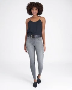 SPANX Damen Vintage Distressed Ankle Skinny Jeans Grau Größe M - Bild 1 von 14