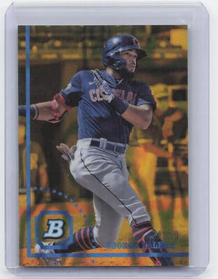 2022 Bowman Heritage #BHPC-96 George Valera Gold Lava Refractor #/50 - Image 1 of 2