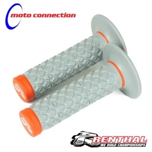 RENTHAL MX GRIPS ANTI VIBRATION ORANGE - MOTOCROSS OFF ROAD MOTORCYCLE MOTORBIKE - Picture 1 of 2