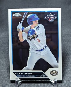 Nick Biddison Chrome Prospect Rookie 2023 Topps Pro Debut Card #PDC-176 Dodgers 