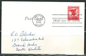 Year of 1963 US 6 Cent Air Mail post Card ( first Day of Issue) - Picture 1 of 2