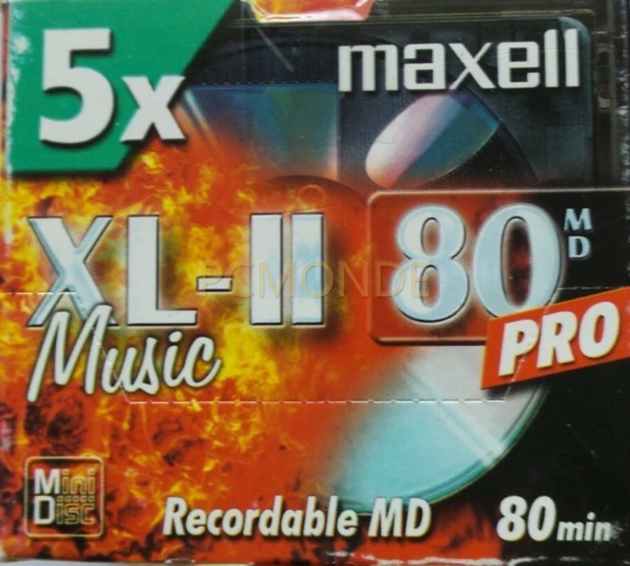 5 minidiscos de audio grabable Maxell XL-II MD 80 min Foto 1 de 1
