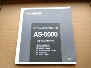 Olympus PC Transcription Kit AS-5000 Instruction - Picture 1 of 2