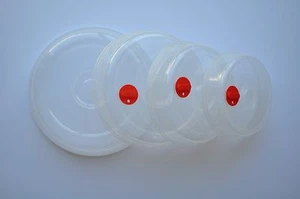 Microwave Plate Cover Set of 4 Clear Splatter Lid  6 1/2", 7 3/4", 9" & 10 1/4" - Picture 1 of 1