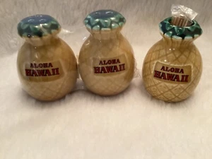 Aloha Hawaii vintage ananas sale e pepe shaker e porta denti nuovo - Foto 1 di 6