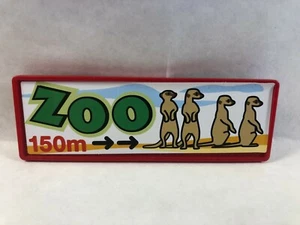 sympa pièce détaché pancarte zoo Playmobil ( enseigne , animaux ) 1452 - Imagen 1 de 1
