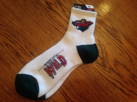 Minnesota Wild NHL Hockey Adult Ankle Socks, Size Large-BNWTS Cover