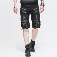 Devil Fashion Men shorts Zipper Casual Military Gothic Steampunk Visual Kei Rock