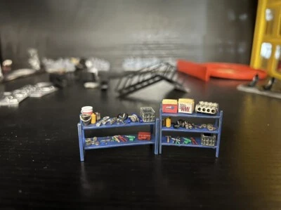 Diorama 1/64 Car Garage Maintenance Tool Model Workshop Repair Props Scene Model - Image 1 of 4