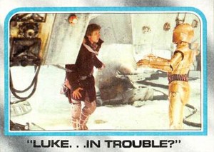1980 Topps Star Wars ESB #176 Luke In Trouble? Han Solo Harrison Ford Hoth
