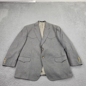 Bar WS Blazer Herren 46R Seide grau Western Rockabilly Anzug Jacke Sport Mantel - Bild 1 von 11