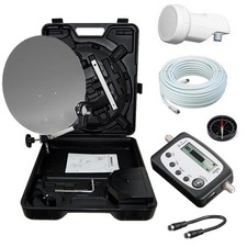 HD Camping Mobile SAT Anlage ✔ Kabel ✔ LNB ✔ SAT-Finder ✔ Koffer ✔ Digital HDTV