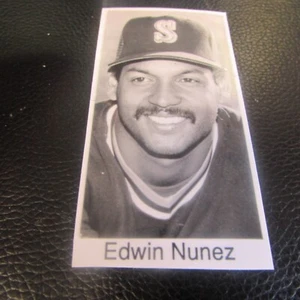 ORIGINAL - EDWIN NUNEZ - SEATTLE MARINERS - SUPER GLOSS PRESS PHOTO - VG - Picture 1 of 1