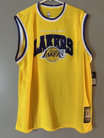 Los Angeles Lakers Men’s Jersey Tank Top Ultra Brand Yellow New Sz XL Cover
