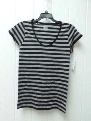 Camisa Pijama Manga Corta Tono Negro Gris Rayas Talla Pequeña PJ44156 Foto 1 de 3