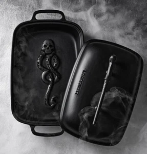 Le Creuset Harry Potter Deathly Lord Voldemort Rectangular Covered Stoneware NIB - Picture 1 of 3