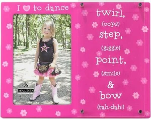 Malden International Designs Wood I Heart To Dance Picture Frame, 4x6, Pink - Picture 1 of 1