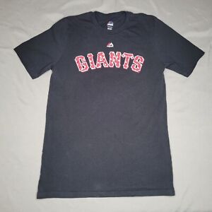 Majestic Buster Posey Shirt Youth XL Black San Francisco Giants #28 Stars SF Boy