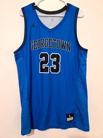 NIKE Air Jordan Mens Large Georgetown Hoyas #23 Basketball Jersey Digital Camo Cover