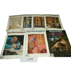 Fine Homebuilding Magazine 1989 Lot of 7 Issues Woodworking, Construction. DIY - Picture 1 of 6