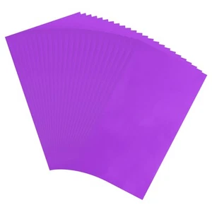 50 Sheets Heat Reactive Foil, 20x29cm Purple Foil Transfer Sheets - Picture 1 of 7